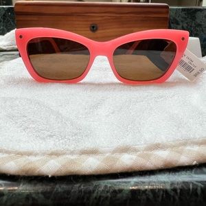 NWT J. Crew Barbie pink retro cat eye sunglasses